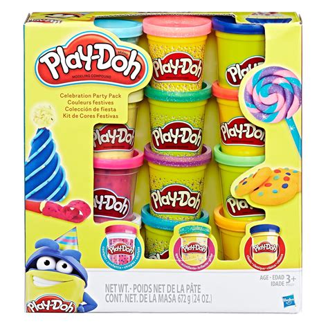 Play Doh Celebration Party Pack Includes Sparkle And Confetti Compound