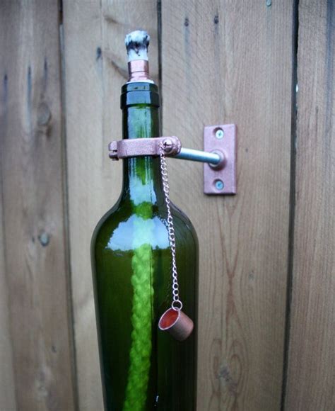 Tiki Torches Reusing Wine Bottles I Like That They Arent Sticks In