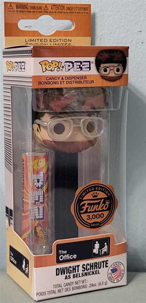 Funko Limited Ed Dwight Schrute As Belsnickel Pop Pez 3000 Made 10