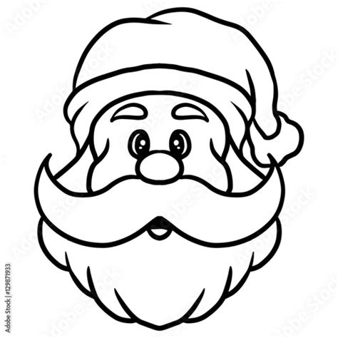 Santa Vector Line Art Stock Image And Royalty Free Vector Files On