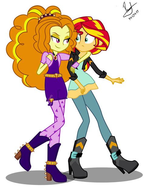 Sunset Shimmer And Adagio By Paulysentry On Deviantart