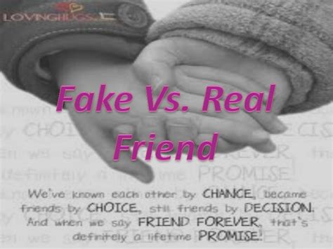 Fake Vs Real Friends