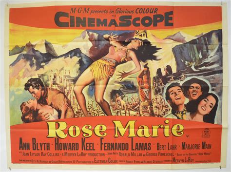 Rose Marie 1954 Original Cinema Quad Movie Poster Howard Keel Ann Blyth Ebay