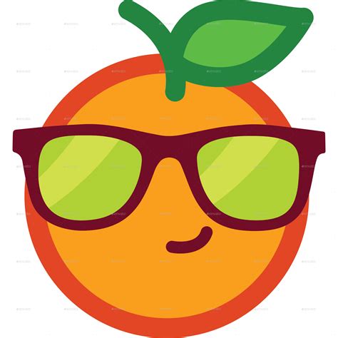 Orange Emoticon Cute Emoji Emoticon Orange