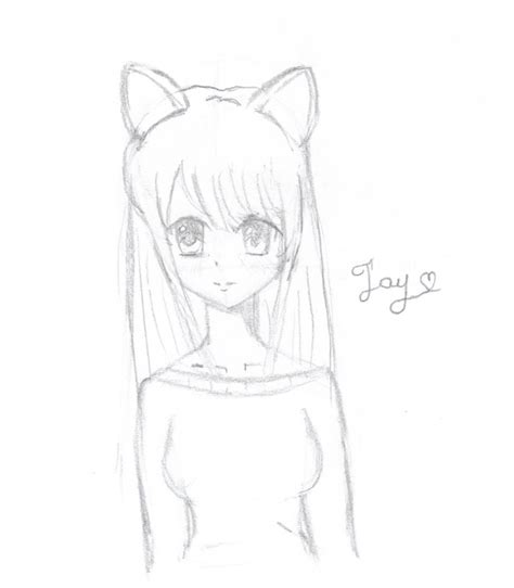 Anime Girl Drawing Easy At Explore Collection Of