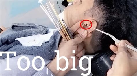 Massive Earwax Removal In Cambodian Service In Barber Shop 2022 Youtube