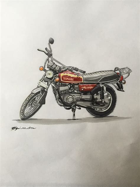 Yamaha Rx100 Drawn By Me Rdrawing