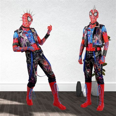 spider punk costume cosplay etsy