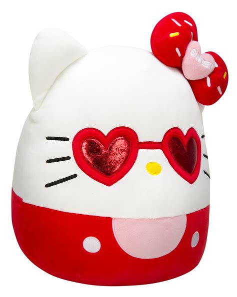 Buy Squishmallows Hello Kitty With Red Glasses 14 Inch Plush Sanrio
