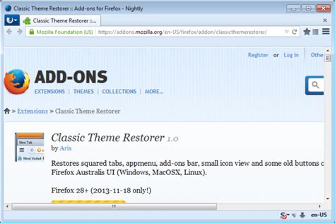 How To Restore Firefox S Classic Theme After The Australis Interface Update GHacks Tech News