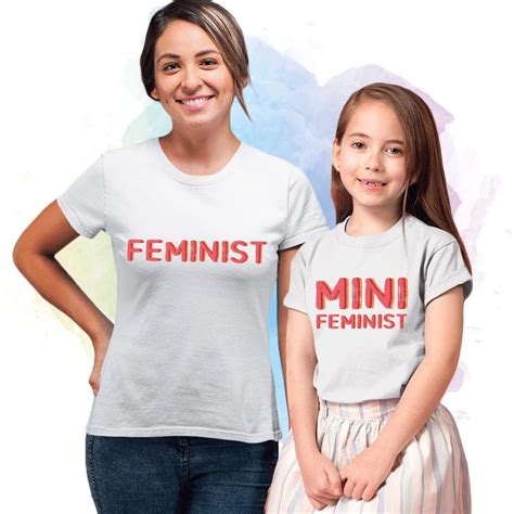 Feminist T Shirt Matching Mother Daughter Shirts Feminist Etsy