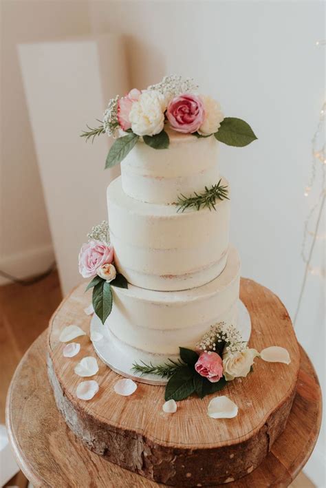 Three Tier Buttercream Wedding Cake Created By Simply Delish Wedding