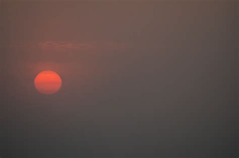 Sun Rising Through The Fog