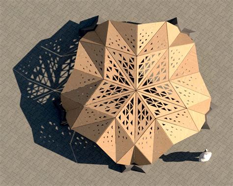 Penrose Origami Pavilion Digital Techniques Design And Production In