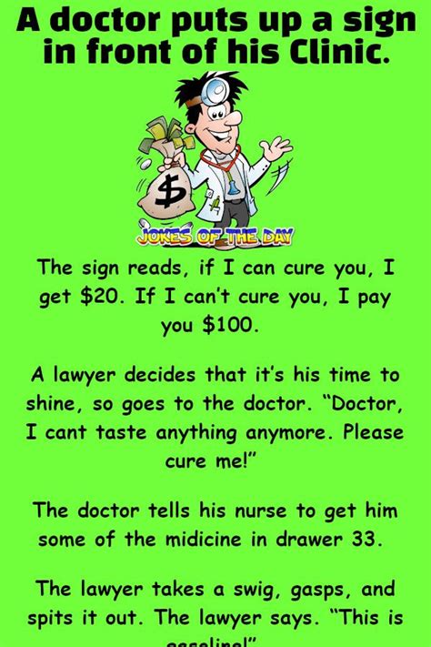 A Doctor Puts Up A Sign In Front Of His Clinic Morning Quotes Funny