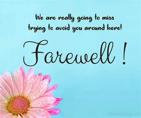 Funny Farewell Card Messages