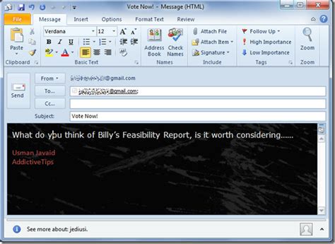 Create a free email poll. Send & Receive Polls Results in Outlook 2010
