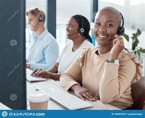 Call Center Customer Service And Crm With A Black Woman Consultant