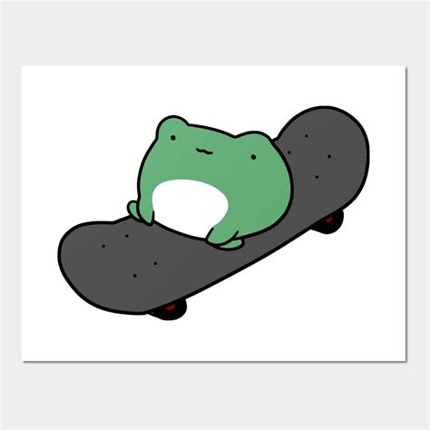 Skateboarding Frog By Saradaboru Frog Drawing Frog Art Cute Drawings