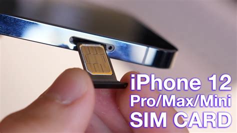 How To Insertremove Sim Card To Iphone 12 Pro Youtube
