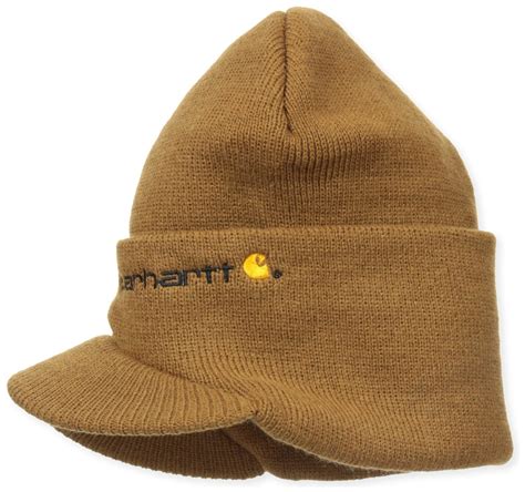 Carhartt Beanie Hat With Visor Brown