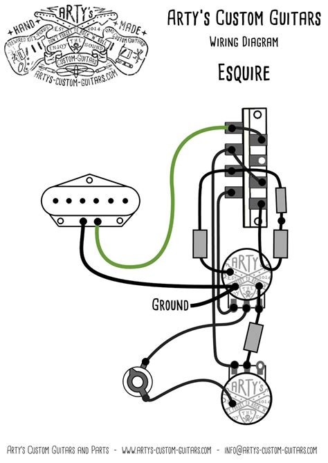 Wiring diagram for the popular eldred esquire mod (also known as the cocked wah effect). Esquire wiring diagram prewired Kit Arty's Custom Guitars | Custom guitars, Telecaster custom ...