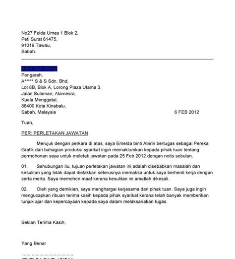 Contoh Surat Izin Berhenti Kerja - Delinewstv
