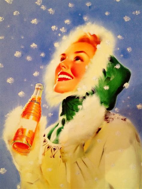 Sale Winter Time Holiday Christmas Pinup Runci 1950s Soda Pop Pin Up