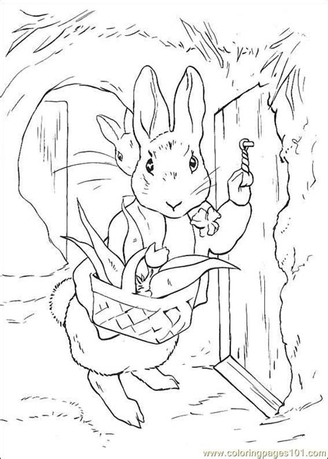 Free printable peter rabbit coloring pages for kids. and lots more | Rabbit colors, Peter rabbit and friends ...