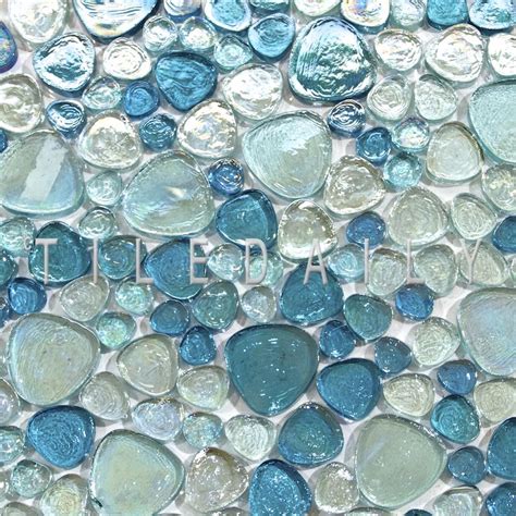 Iridescent Pebble Glass Mosaic Glass Mosaic Tiles Mosaic Glass Mosaic Tiles