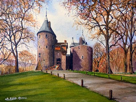 Castell Coch Painting By Andrew Read Fine Art America