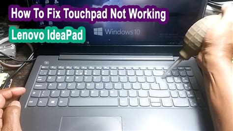 How To Fix Touchpad Not Working On Lenovo Youtube