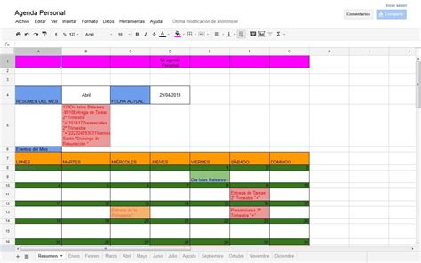 Trabajando Con El Excel Bar Chart Periodic Table Day Planners