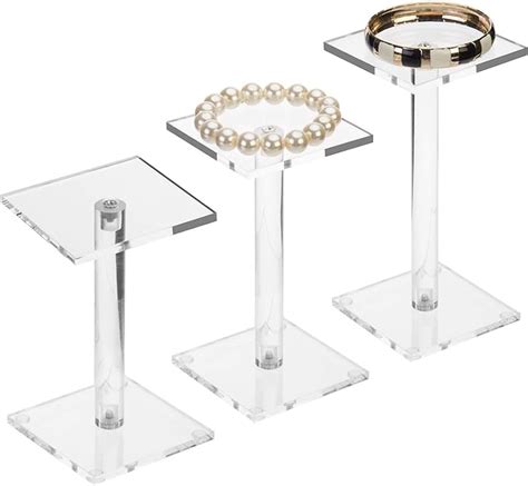 Myt Premium Clear Acrylic Square Pedestal Display Riser