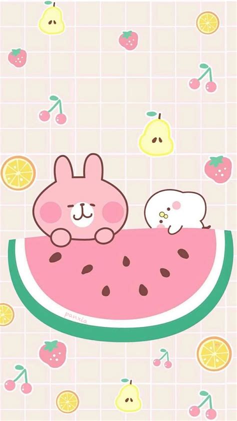 66 top kawaii wallpapers , carefully selected images for you that start with k letter. Pin by Pankeawป่านแก้ว on Home Screen | Watermelon ...