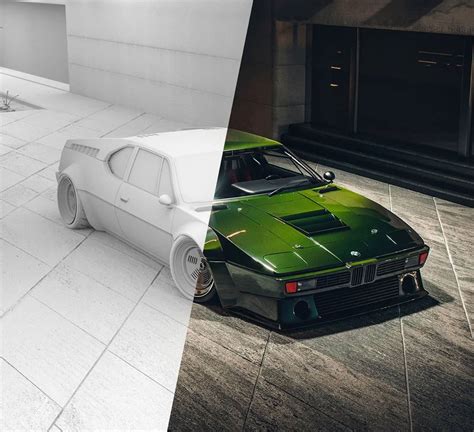 Bmw M1 Procar Alpina Green Comes With Its Own House Garage Looks