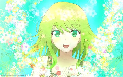 壁紙をダウンロード 亀尾 緑の髪 フラワーズ デスクトップの解像度の Vocaloid Gumiメグッポイド 画像まとめ