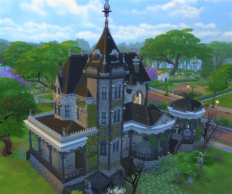 Making fun of rich people's mansions. Vampire Mansion II | JarkaD Sims 4 blog