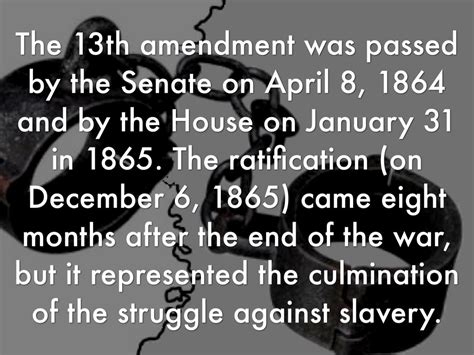Slavery And The 13th Amendment By Kelsey Searcy