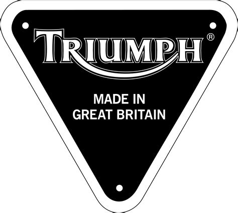 The single color logo of the legendary british motorcycle brand is available in custom colors and sizes. triumph - motofollia