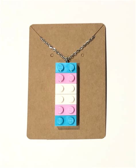 Handmade Lego Necklace With Custom Length Stainless Steel Etsy