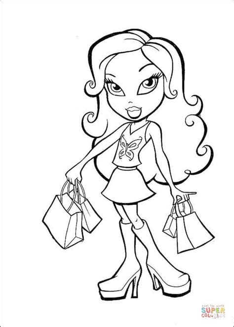 Shopping coloring page | Free Printable Coloring Pages | Boyama