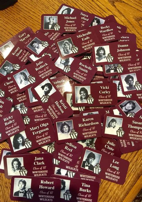 image result for class reunion name tag ideas class reunion high