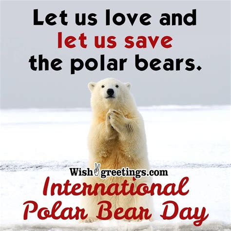 International Polar Bear Day Messages Wish Greetings