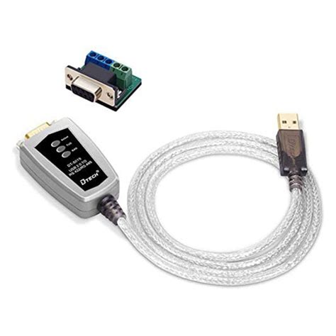 Dtech Usb To Rs422 Rs485 Serial Port Adapter Cable With Ftdi Chipset 5 Position Terminal Board
