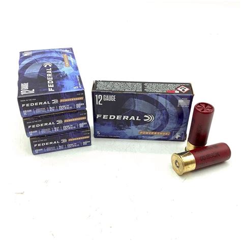 Federal Power Shok 12 Ga 2 34 00 Buck 9 Pellet Ammunition 20 Rounds