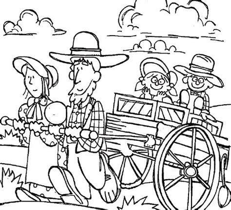 Download and print these scripture based coloring pages for the 2020 memorial of christ's death for free. Clipart Pioneer Family Coloring Page | Mormon Trail ...