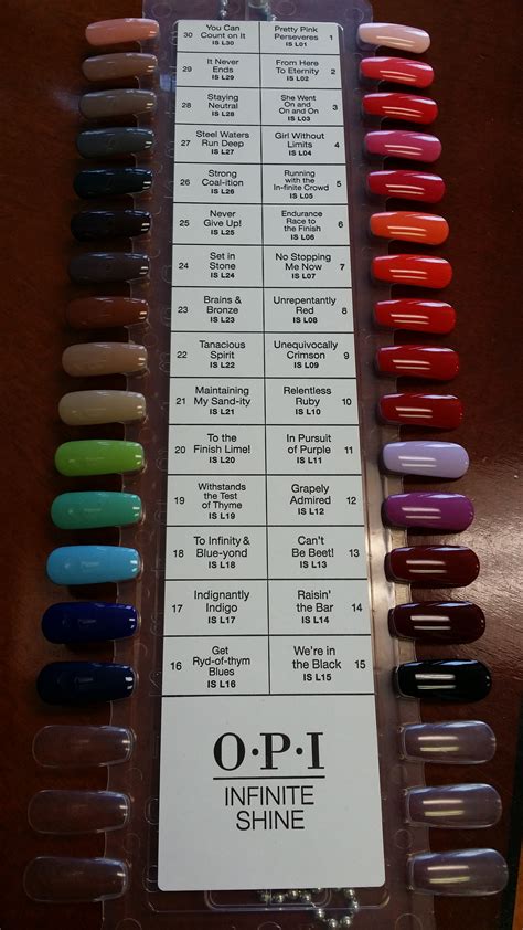 Opi Nail Polish Color Chart With Names Languageen Opi Nail Polish