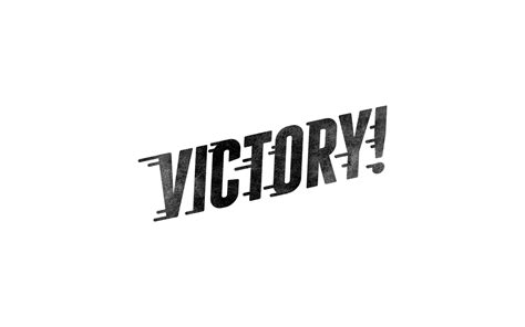 Download Black And White Victory Wallpaper