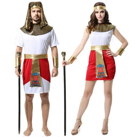2018 Adult Couples Costumes Egypt Egyptian Pharaoh Clothing Cleopatra Cospaly Clothes Egypt